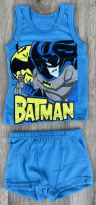 Комплект «Batman» блакитний, хлопчик 1-2-3-4-5 років