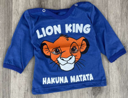 Реглан "Lion King" синій, хлопчик 6-9-12-18 місяців