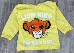 Реглан "Lion King" жовтий, хлопчик 6-9-12-18 місяців