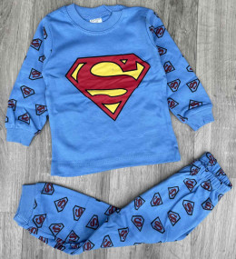 Піжама Supermini "Superman" синій, хлопчик 1-2-3 роки