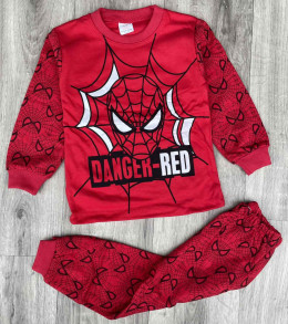 Пижама Supermini «Danger-Red» красный, мальчик 1-2-3 года