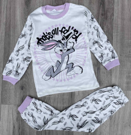 Пижама Supermini «Bugs Bunny» сиреневый, девочка 4-5-6 лет