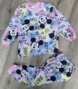 Пижама «Mickey Love» розовый, девочка 6-7-8 лет