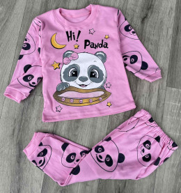 Піжама «Hi! Panda» рожевий, дівчинка 1-2-3-4-5 років