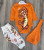 Комплект Dream «Тигр» оранжевый, мальчик 3-6-9-12 месяцев, фото