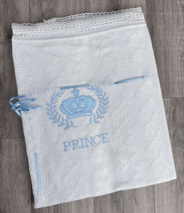 Плед Crema "Prince" блакитний, хлопчик 90*100
