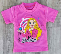 Футболка «Barbie» малиновий, дівчинка 1-2-3-4-5 років