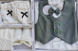 Комплект Baby Biss "Джентльмен" зелёный, мальчик 0-6 месяцев