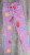 Лосіни Toprak Tekstil «Вишеньки» фіолетовий, дівчинка 2-4-6-8-10 років, фото