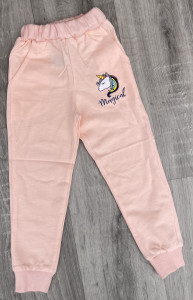 Спортивные штаны Mini Hero «Единорожка» персиковый, девочка 1-2-3-4 года