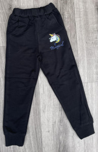 Спортивные штаны Mini Hero «Единорожка» чёрный, девочка 1-2-3-4 года