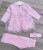 Комплект «Рюши» розовый, девочка 3-6-9 месяцев, фото