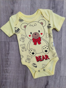 Боді Findik «Bear» жовтий, хлопчик 3-6-9-12-18 місяців