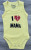 Боді Findik «I ❤️ Mama» жовтий, унісекс 3-6-9-12-18 місяців, фото