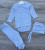 Комплект Findik «Однотонний» блакитний, хлопчик 0-3-6 місяців, фото