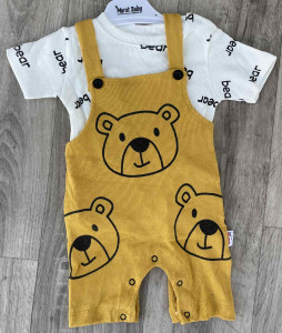 Песочник Murat «Bear» жёлтый, мальчик 3-6-9-12 месяцев