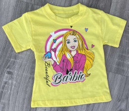 Футболка «Barbie» жовтий, дівчинка 1-2-3-4-5 років
