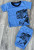 Костюм «Дино» синий, мальчик 6-9-12-24 месяцев, фото