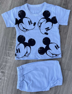 Костюм «Mickey» світло-блакитний, хлопчик 6-9-12-24 місяців