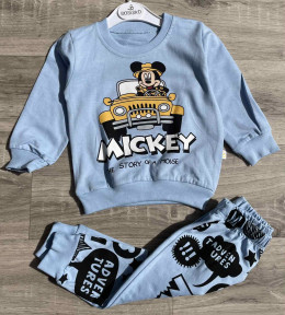 Костюм Bobisko «Mickey» блакитний, хлопчик 9-12-18-24 місяців