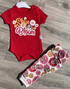 Комплект Teddy «Skye Bloom» красный, девочка 3-6-9-12 месяцев