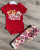 Комплект Teddy «Skye Bloom» червоний, дівчинка 3-6-9-12 місяців, фото