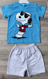 Костюм Gules «Snoopy» блакитний, хлопчик 1-2-3 роки