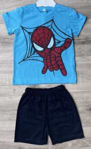 Костюм Gules «Spider-man» блакитний, хлопчик 1-2-3 роки