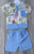 Костюм Minitix "Леопардики" голубой, мальчик 9-12-18-24 месяцев, фото