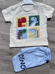 Костюм Minitix "Dino" блакитний, хлопчик 9-12-18-24 місяців