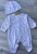 Чоловічок Maibella "Ромашки" бузковий, дівчинка 0-3-6-9 місяців, фото