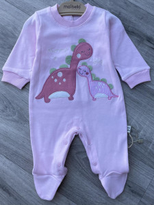 Чоловічок Maibella "Dino" рожевий, дівчинка 0-3-6 місяців
