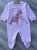Чоловічок Maibella "Dino" рожевий, дівчинка 0-3-6 місяців, фото