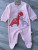 Чоловічок Maibella "Dino" персиковий, дівчинка 0-3-6 місяців, фото