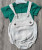 Боди+футболочка Ronix «Кармашек» зелёный, мальчик 9-12-18-24 месяцев, фото
