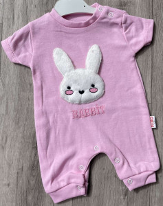 Песочник Pitico «Rabbit» розовый, девочка 3-6-9 месяцев