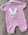 Песочник Pitico «Rabbit» розовый, девочка 3-6-9 месяцев, фото