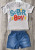Костюм Minitini Baby «Super Boy» серый, мальчик 1-2-3-4 года, фото