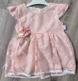 Платье Esicix «Розочка» персиковый, 12-18-24-36 месяцев