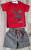 Костюм Mir Bebe «Діно» червоний, хлопчик 6-12-18-24 місяців, фото