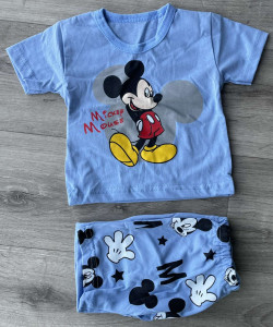 Костюм «Mickey» блакитний, хлопчик 6-9-12-24 місяців
