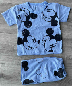 Костюм «Mickey» блакитний, хлопчик 6-9-12-24 місяців