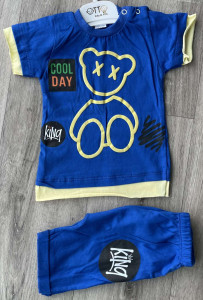 Костюм Otto «Cool Day» синий, мальчик 9-12-18-24 месяцев
