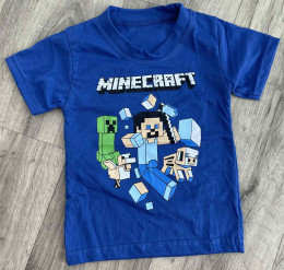 Футболка «Minecraft» синій, хлопчик 1-2-3-4-5 років