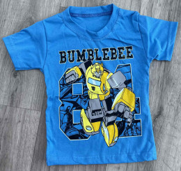 Футболка «Bumblebee» блакитний, хлопчик 1-2-3-4-5 років