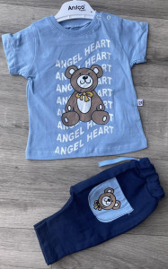 Костюм Anilco «Angel heart» голубой, мальчик 6-12-18-24 месяцев