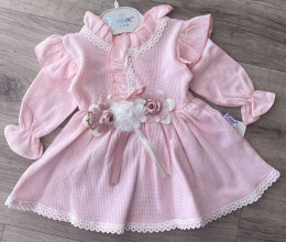 Платье Findik «Цветочки» розовый, 3-6-9 месяцев