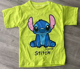 Футболка "Stitch" лаймовий, хлопчик 1-2-3-4-5 років