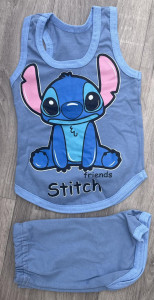 Костюм "Stitch" блідо-синій, хлопчик 9-18-24 місяців