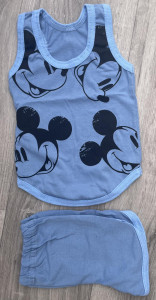 Костюм «Mickey» блідо-синій, хлопчик 9-18-24 місяців